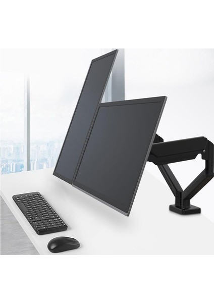 17-32 ” 2’li Monitör Tutucu Iki Kollu Hareketli Oynar Askı Asma Aparatı-Masaüstü modelleri