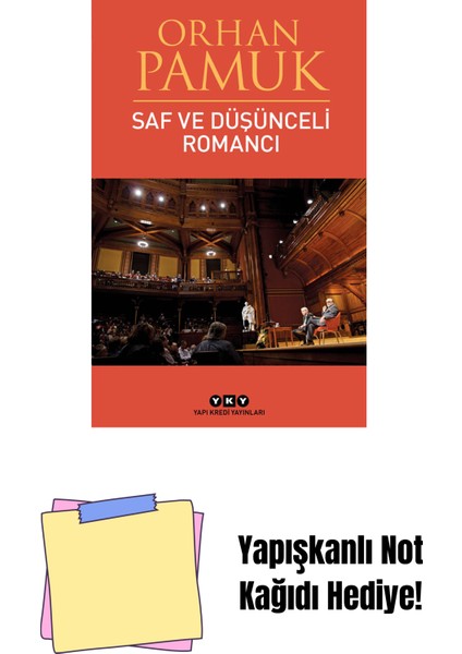 Saf ve Düşünceli Romancı + Yapışkanlı Not Kağıdı