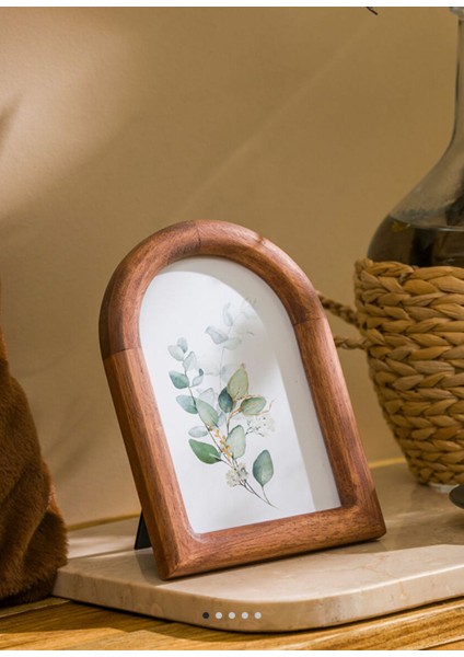 Dekoratif Bohem Ahşap Fotoğraf Çerçevesi 17 cm