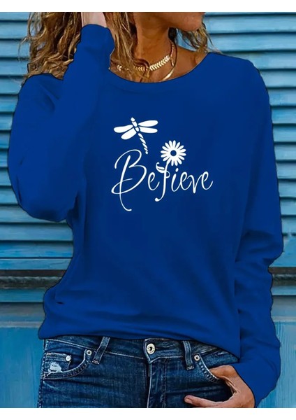 Runiquehome Kadın Uzun Kollu Bisiklet Yaka Çiçek Desenli Viskon Bluz indirimleri