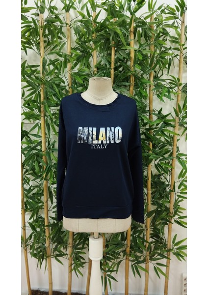 Runiquehome Kadın Uzun Kollu Bisiklet Yaka Desenli Viskon Iki Iplik Bluz fırsatları