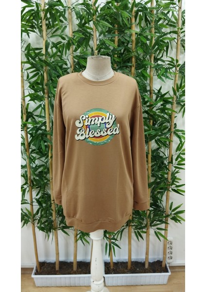 Runiquehome Kadın Uzun Kollu Bisiklet Yaka Yazılı Viskon Iki Iplik Elbise fırsatları