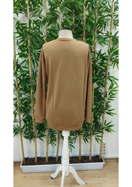 Runiquehome Kadın Uzun Kollu Bisiklet Yaka Yazılı Viskon Iki Iplik Elbise indirimleri