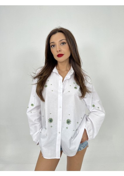 Runiquehome 6811 Gömlek-Beyaz