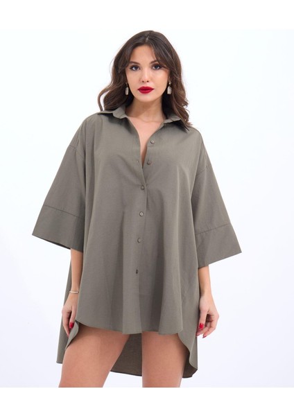 Runiquehome 4328 Gömlek-Haki