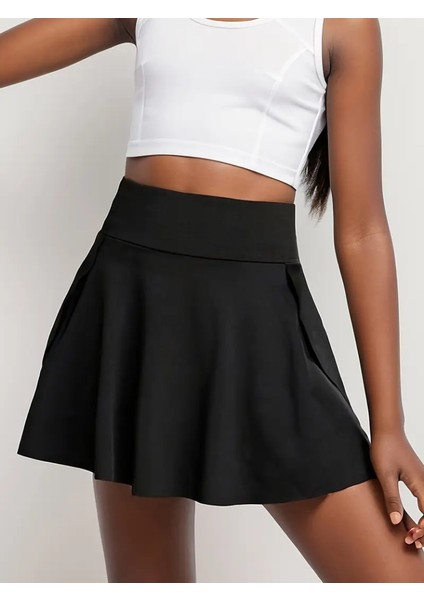 Runiquehome Kadın Yüksek Bel Cepli Sandy Short Etek fiyatları