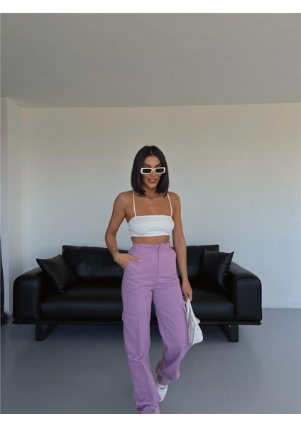 Runiquehome Kargo Pantolon - Lila fiyatları