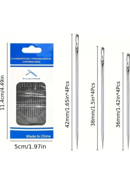 Kolay Iplik Geçirilen Iğne Seti 12 Adet fiyatları