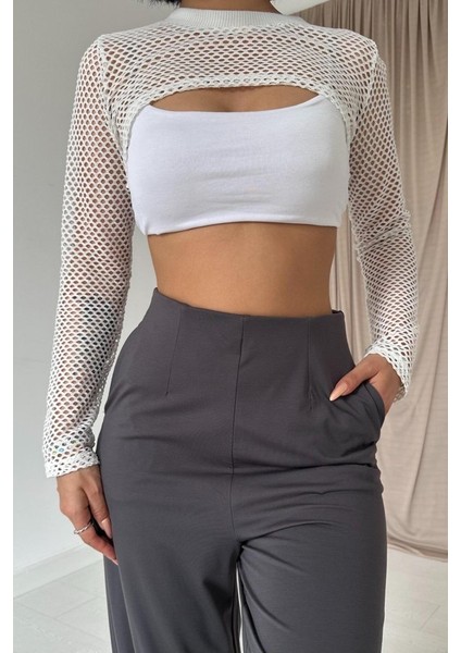 Runiquehome Füme Pensli Lastik Detaylı Pantolon modelleri