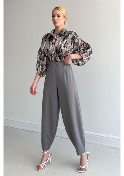 Runiquehome Beli Lastikli Saten Gömlek - Yeşil fiyatları