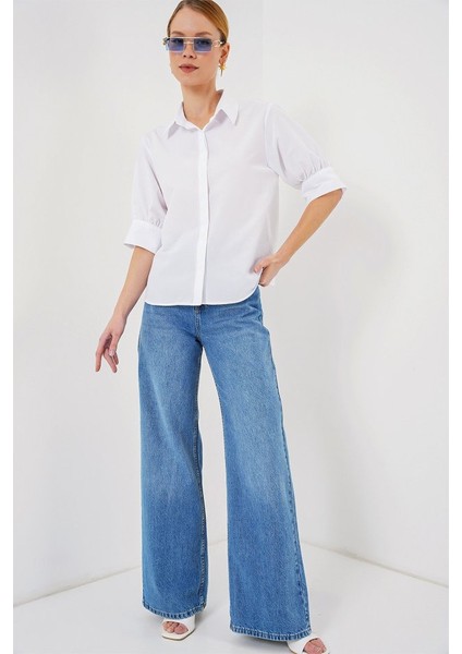 Runiquehome Kısa Kol Gömlek 20312 - Beyaz fiyatları