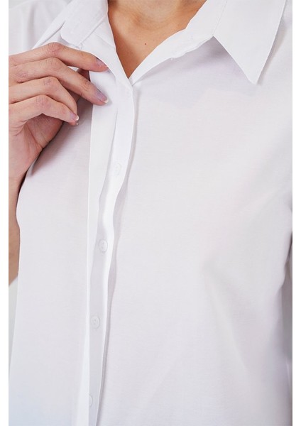 Runiquehome Kısa Kol Gömlek 20312 - Beyaz fırsatları