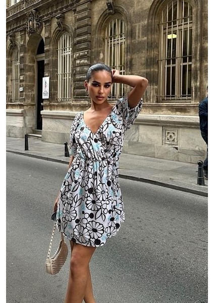 Runiquehome Lindsey Çiçek Desenli Elbise 2276-10