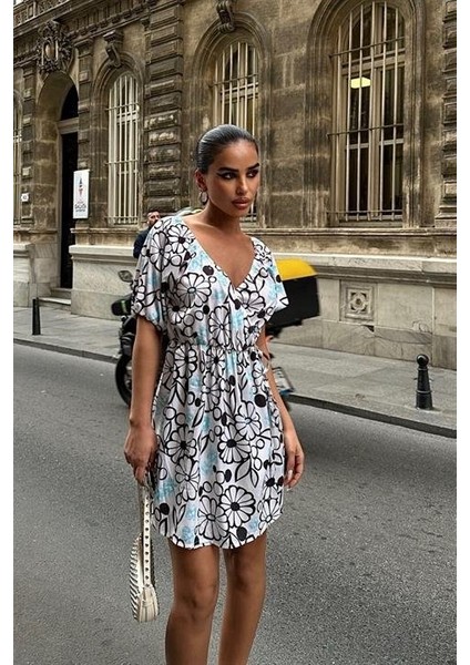 Runiquehome Lindsey Çiçek Desenli Elbise 2276-10 indirimleri