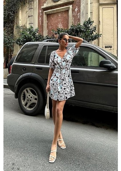 Runiquehome Lindsey Çiçek Desenli Elbise 2276-10