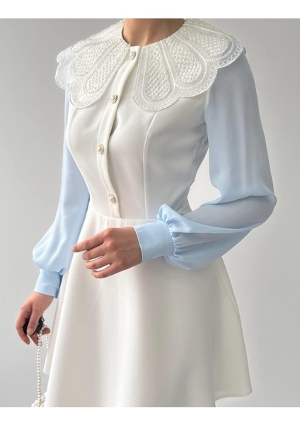 Runiquehome Asıo Bebe Yaka Elbise