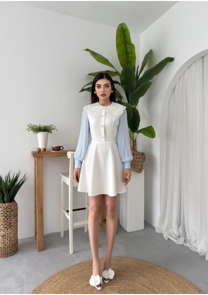 Runiquehome Asıo Bebe Yaka Elbise