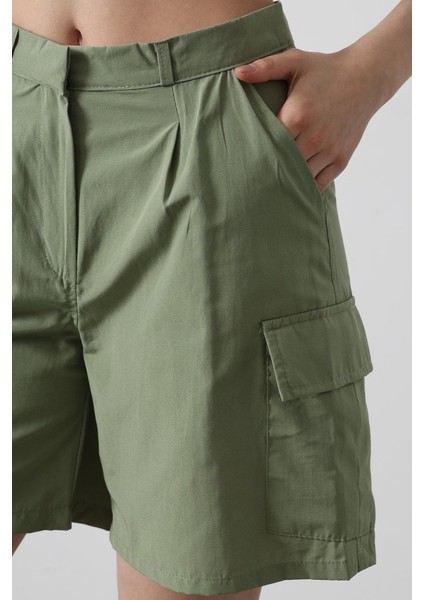 Runiquehome Cargo Cepli Şort - Haki