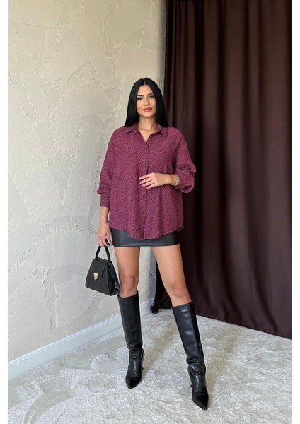 Runiquehome Fuşya Işıltılı Gömlek fiyatları