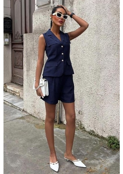 Runiquehome Yelek Şort Viscon Takım 10156-17 fiyatları