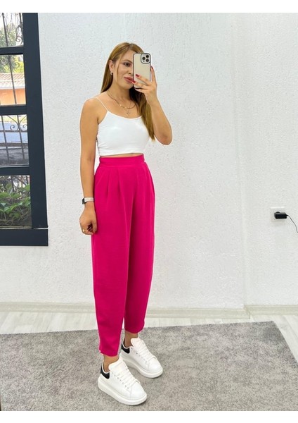 Runiquehome Kadın Yüksek Bel Hürrem Pantolon