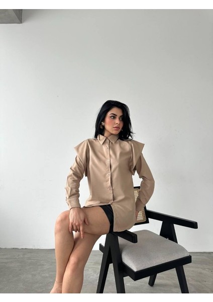 Runiquehome Omuz Tasarım Detaylı Gömlek