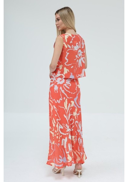 Runiquehome Bağcıklı Bluzlu Etek Takım - Kırmızı fırsatları