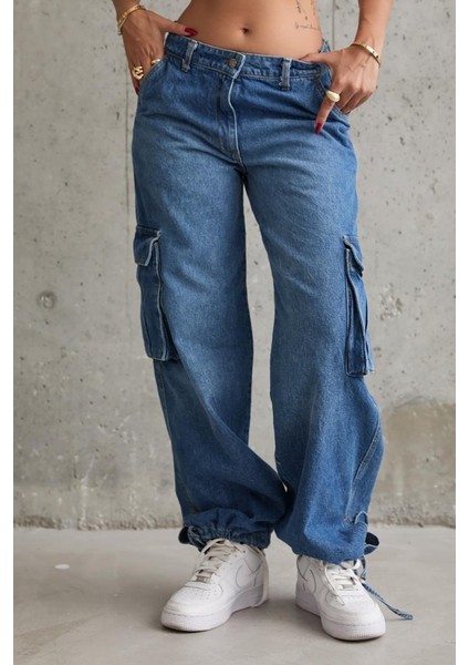 Runiquehome Mavi Yan Cepli Jeans Pantolon fiyatları