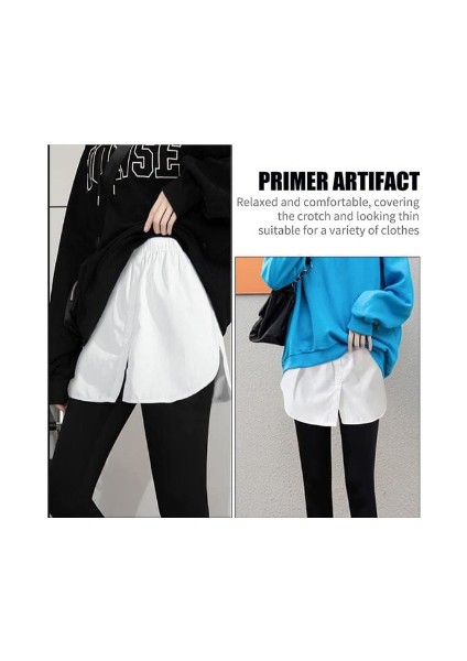 Runiquehome Lastikli Düğmeli Kurtarıcı Gömlek Altı Eteklik -Beyaz fırsatları