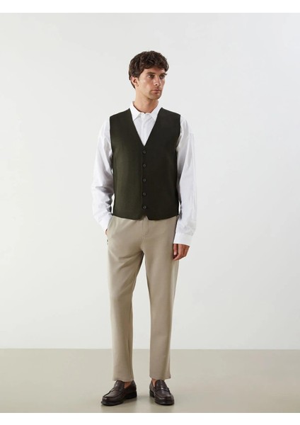 Lcwaıkıkı Standart Kalıp V Yaka Erkek Triko Yelek (W5) fiyatları