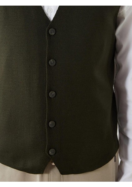 Lcwaıkıkı Standart Kalıp V Yaka Erkek Triko Yelek (W5) modelleri