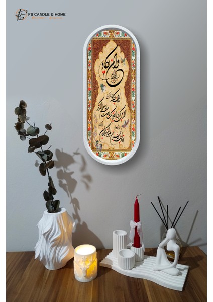 Modern Minimalist Wall Art Oval Büyük Beton Çerçeveli Tablo, Duvar Dekoru, Ev Hediyesi fiyatları