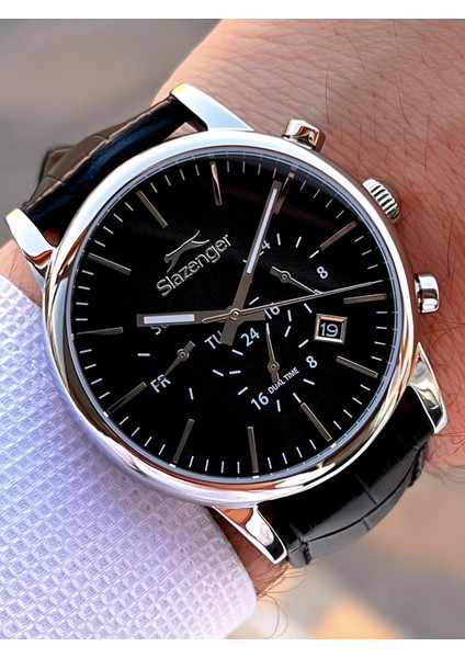 Deri Kordon Iç Fonksiyonları Aktif 10 Atm Suya Dayanıklı Erkek Kol Saati ESL.09.2481.2.02