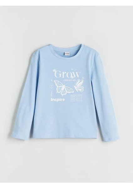 Lcw Bisiklet Yaka Baskılı Kız Çocuk Tişört 2'li (W5) fiyatları