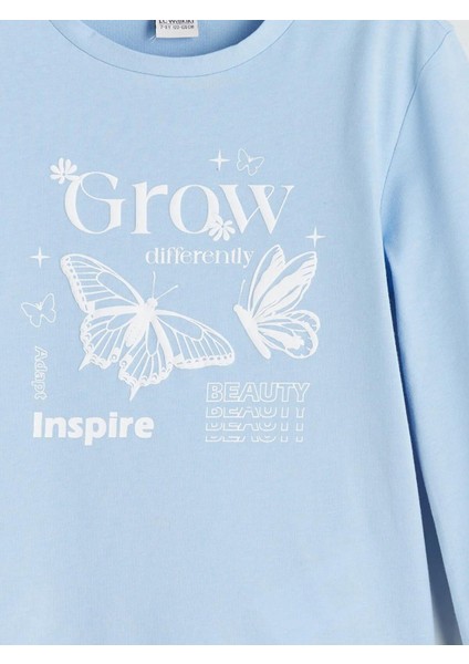 Lcw Bisiklet Yaka Baskılı Kız Çocuk Tişört 2'li (W5) indirimleri