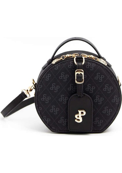 Kadın Çapraz Çanta 1163-45630 Sılver Polo Çapraz Bayan Çantası M178 Siyah-Mat Siyah