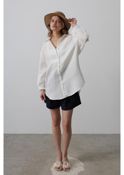 Runiquehome Gömlek - Beyaz