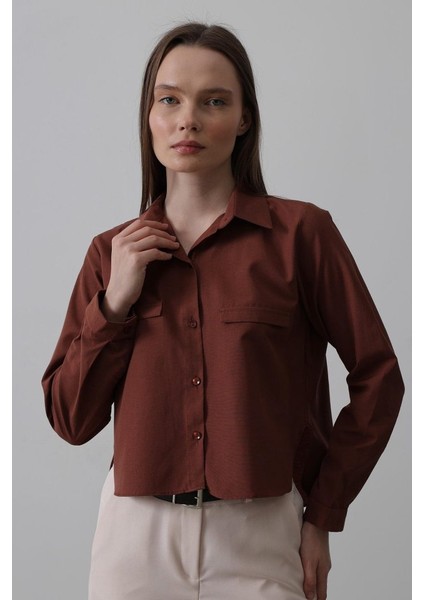 Runiquehome Cepli Uzun Kol Gömlek - Koyu Kahve fırsatları