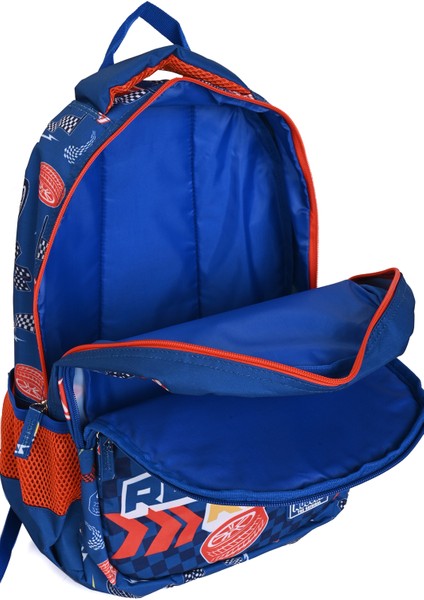 MU-9152 Erkek Çocuk Okul Çantası – Yarış Arabası Desenli, Çok Bölmeli, Rahat Taşımalı indirimleri