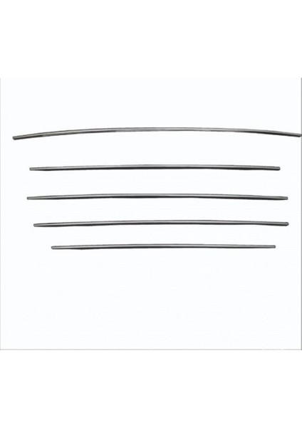 Citroen C5 Uyumlu Ön Tampon Çıtası 5 Parça 2008 ve Üzeri Paslanmaz Krom