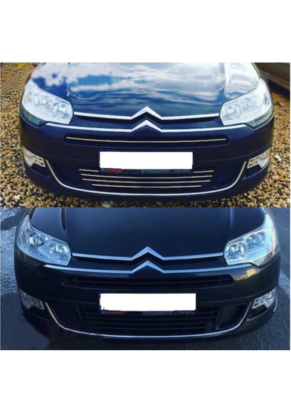 Citroen C5 Uyumlu Ön Tampon Çıtası 5 Parça 2008 ve Üzeri Paslanmaz Krom fiyatları
