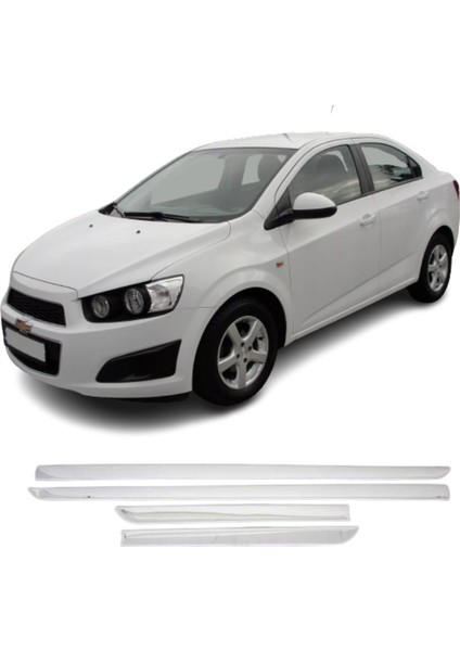 Chevrolet Aveo Uyumlu Sedan Yan Kapı Çıtası 4 Parça 2011 ve Üzeri paslanmaz Krom fiyatları