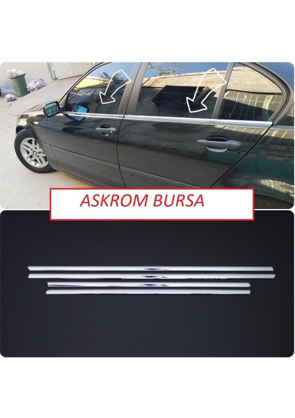 Bmw E90 3 Serisi Uyumlu Cam Çıtası 4 Parça 2005-2011 Paslanmaz Krom fiyatları