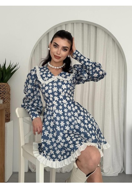 Runiquehome Vero Bebe Yaka Elbise indirimleri