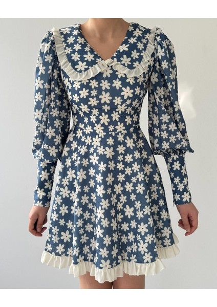 Runiquehome Vero Bebe Yaka Elbise