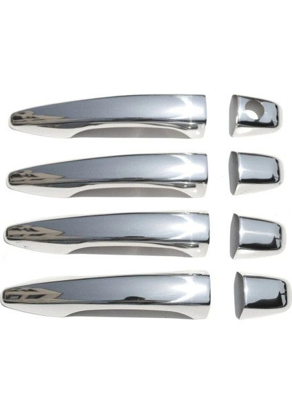 Citroen C4 Uyumlu Hb/sw Kapı Kolu 4 Parça 2010 Üzeri Paslanmaz Krom