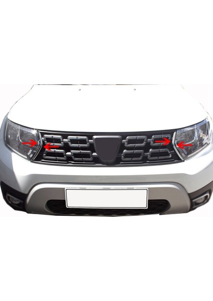 Dacia Duster Uyumlu Ön Panjur Yanları 2 Parça 2018 Üzeri Paslanmaz Krom fiyatları