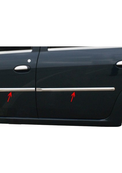 Dacia Logan Facelift Sedan Uyumlu Yan Kapı Çıtası 4 Parça 2008-2013 Paslanmaz Krom fiyatları
