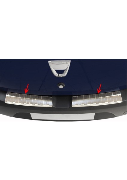 Dacia Sandero Uyumlu Arka Tampon Üstü 2 Parça 2013 Üzeri