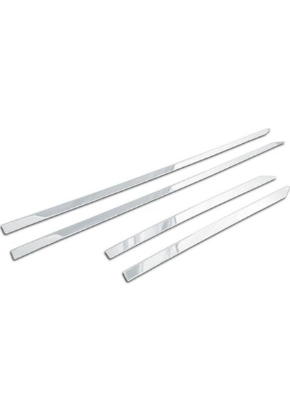 Citroen C-Elysee Uyumlu Sedan Yan Kapı Çıtası 4 Kapı 2012 ve Üzeri Paslanmaz Krom